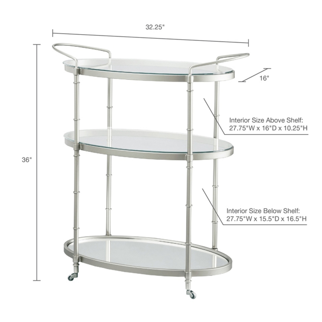 Landrum Silver Bar Cart - Thumbnail - Image 6