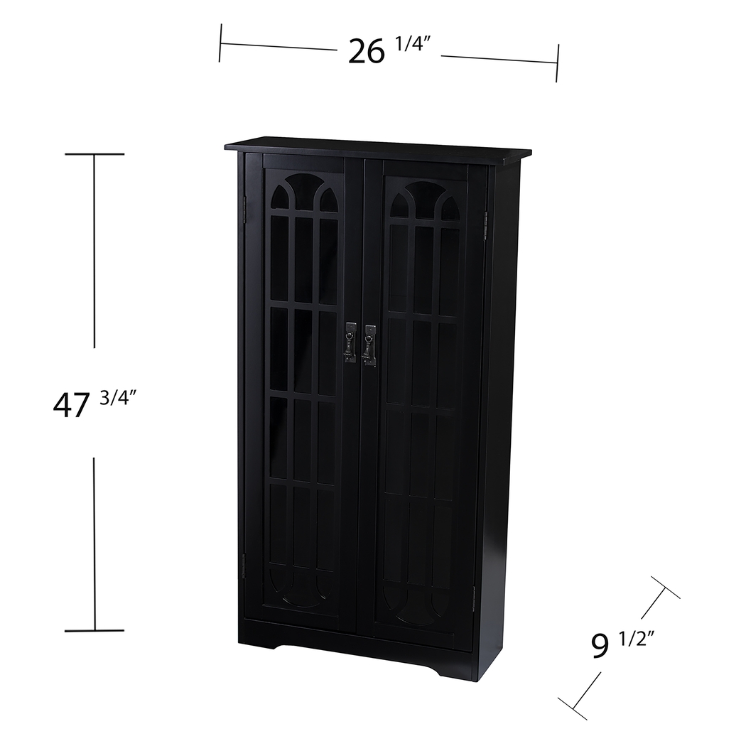 Laneham Black Curio Cabinet - Thumbnail - Image 3