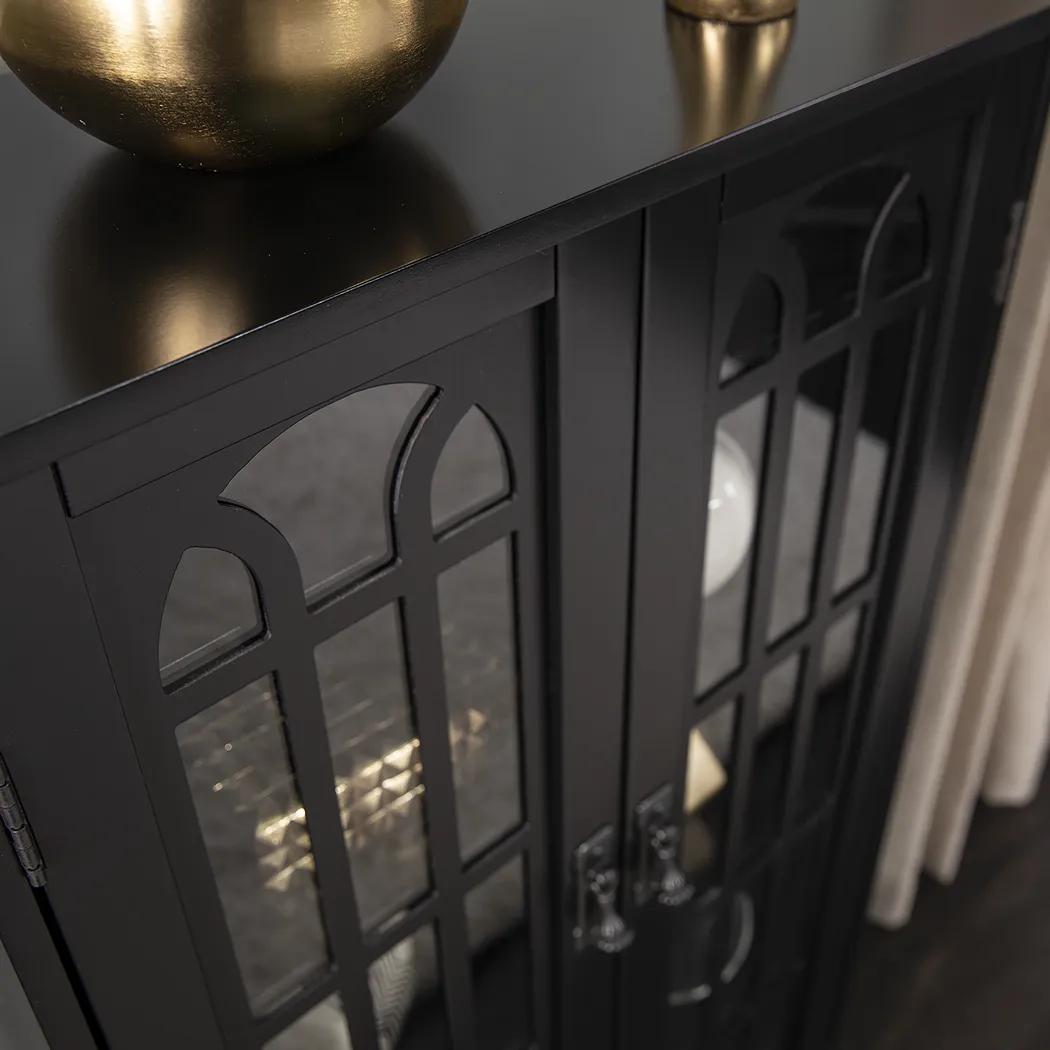 Laneham Black Curio Cabinet - Image 8