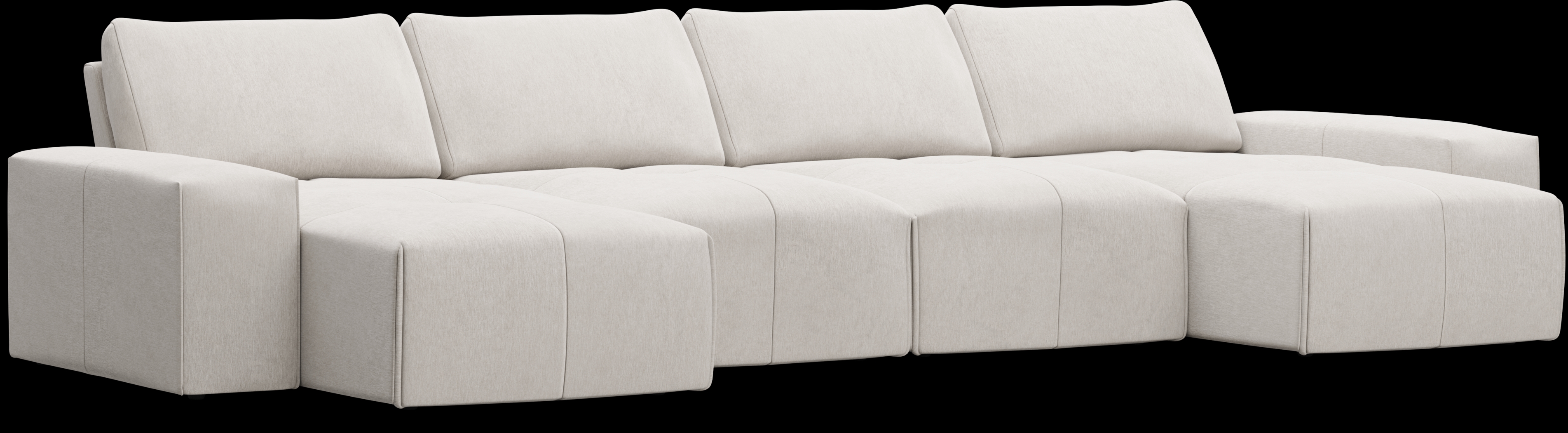 Laney Beige 4 Pc Sectional - Thumbnail - Image 1