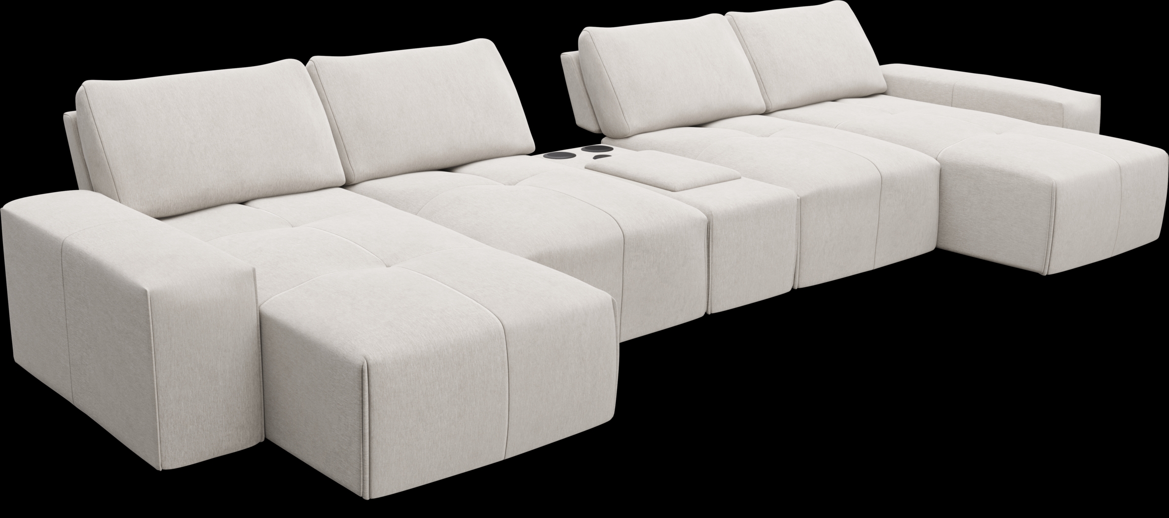Laney Beige 5 Pc Sectional - Thumbnail - Image 4