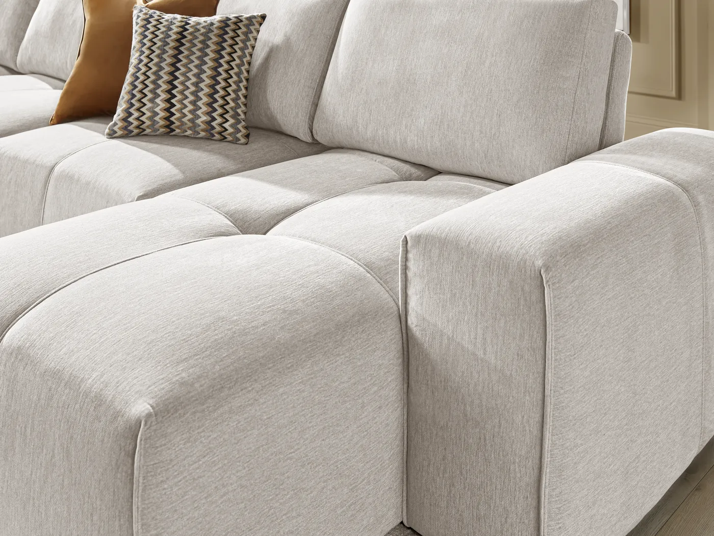 Laney Beige 5 Pc Sectional - Image 6