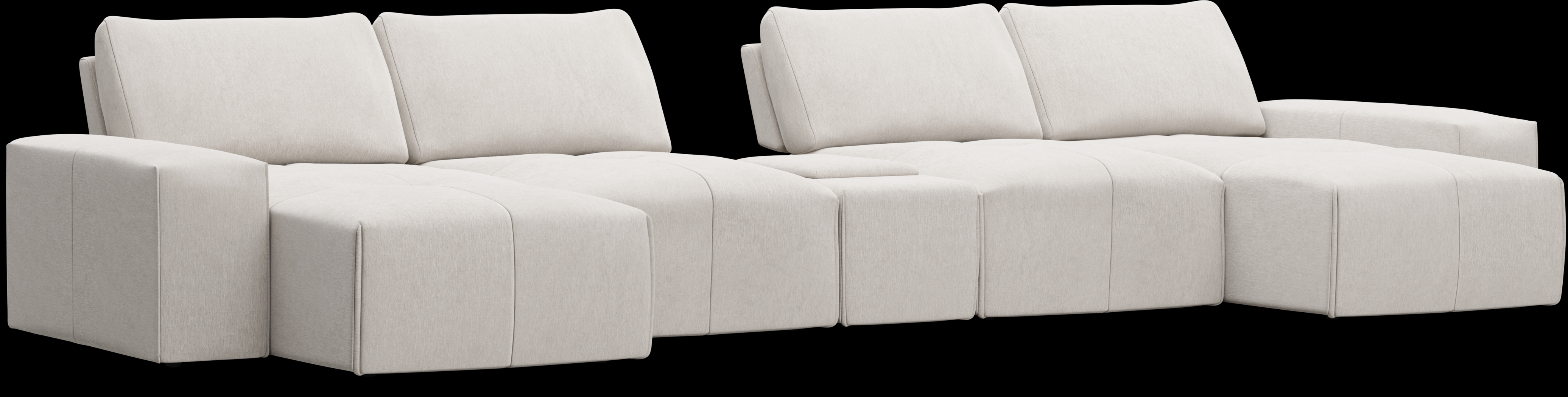 Laney Beige 5 Pc Sectional - Thumbnail - Image 1