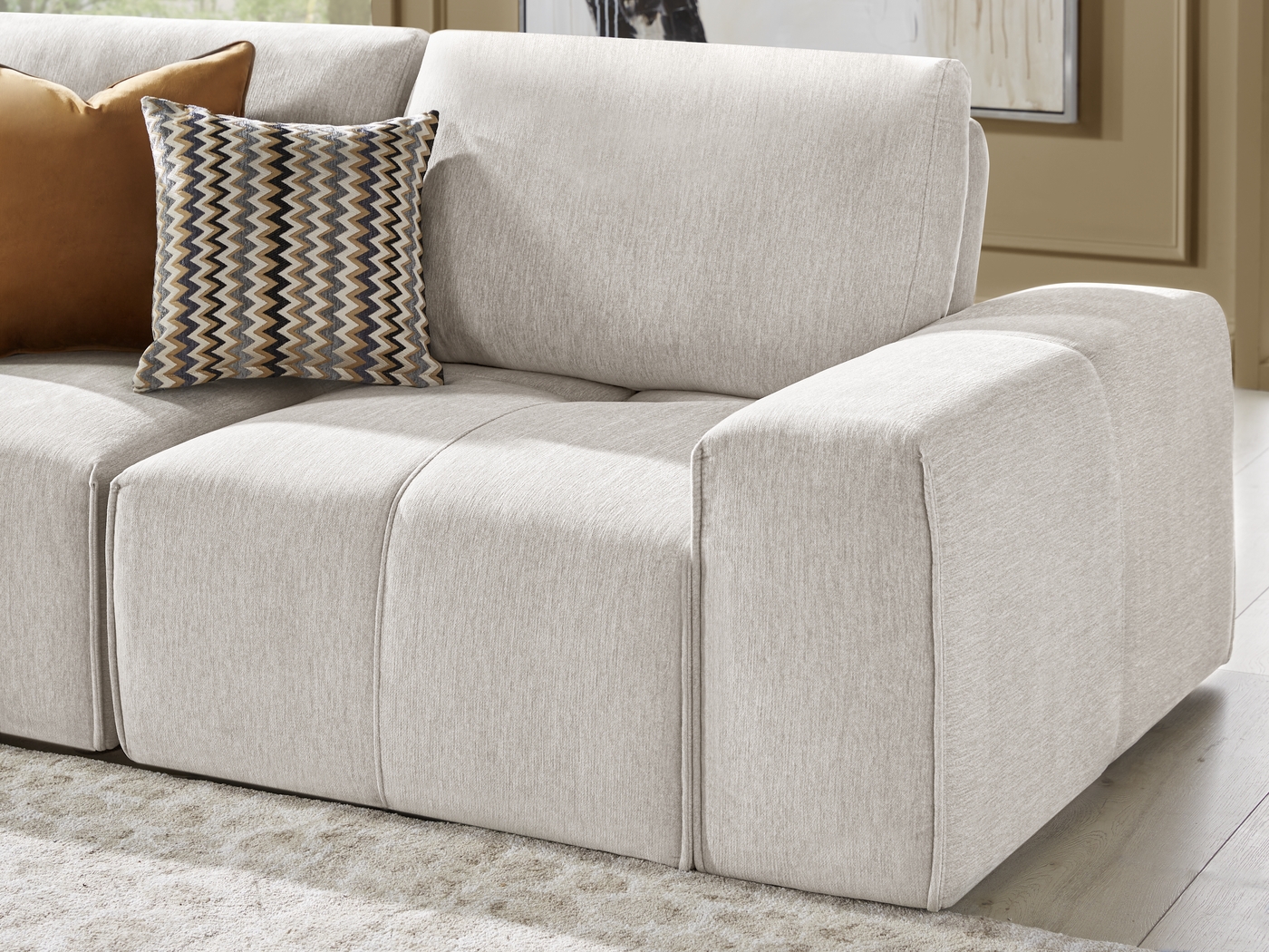 Laney Beige 5 Pc Sectional - Thumbnail - Image 4