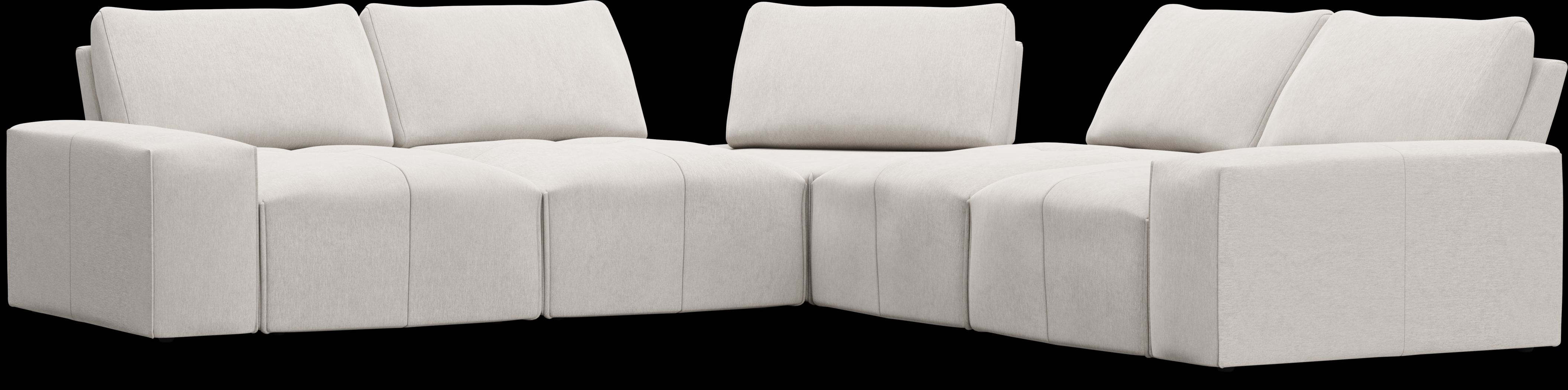 Laney Beige 5 Pc Sectional - Thumbnail - Image 1