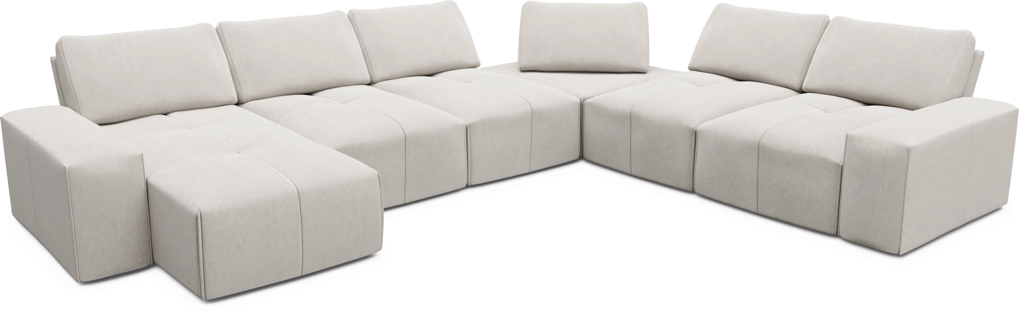 Laney Beige 6 Pc Sectional - Thumbnail - Image 4