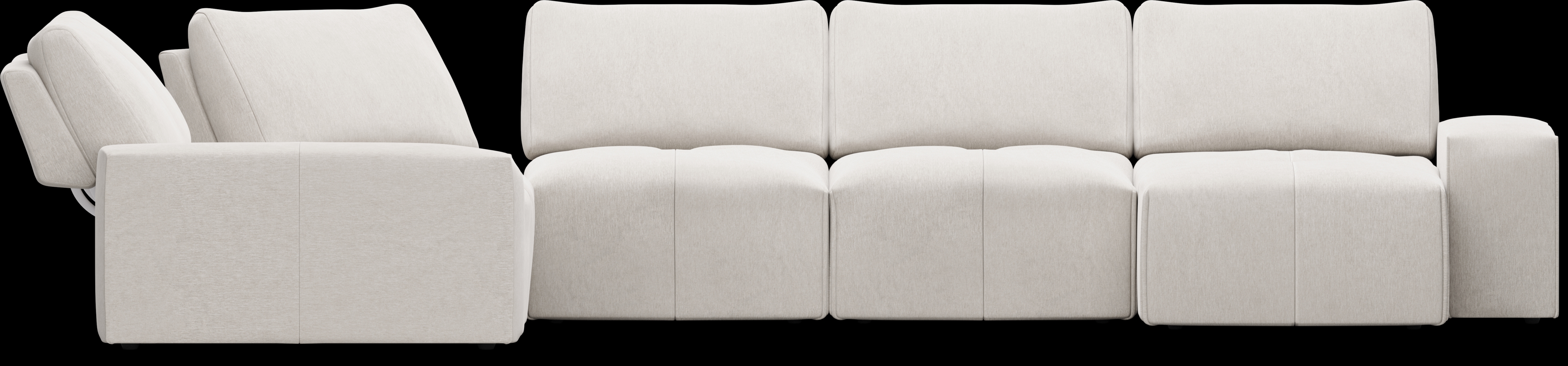 Laney Beige 6 Pc Sectional - Thumbnail - Image 3