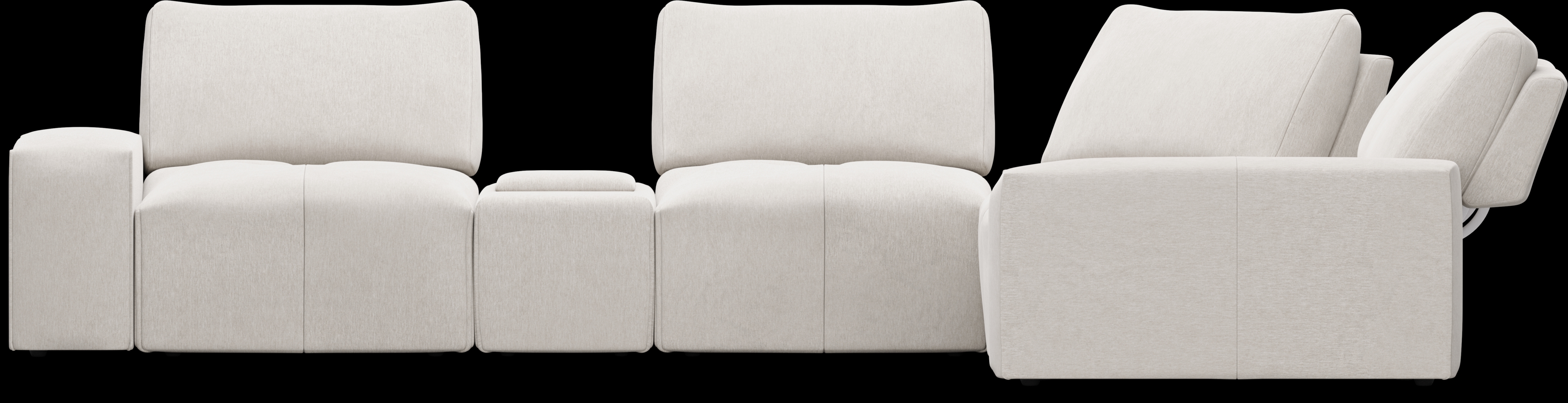 Laney Beige 6 Pc Sectional - Thumbnail - Image 3