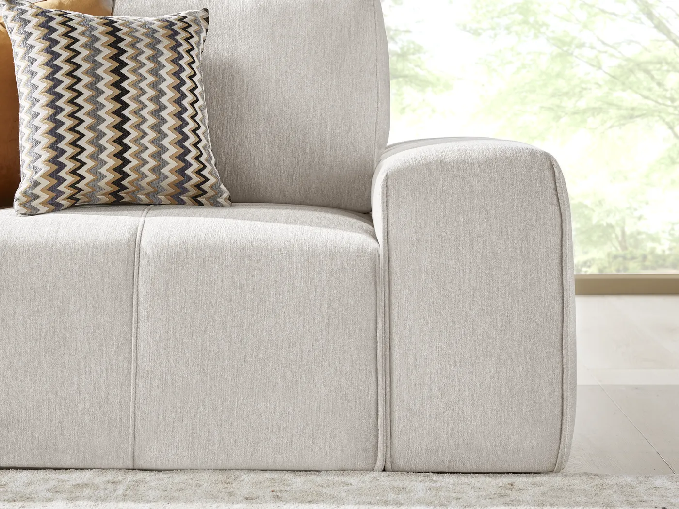 Laney Beige 7 Pc Sectional - Image 5