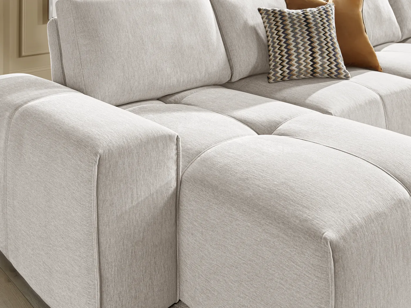 Laney Beige 7 Pc Sectional - Image 8