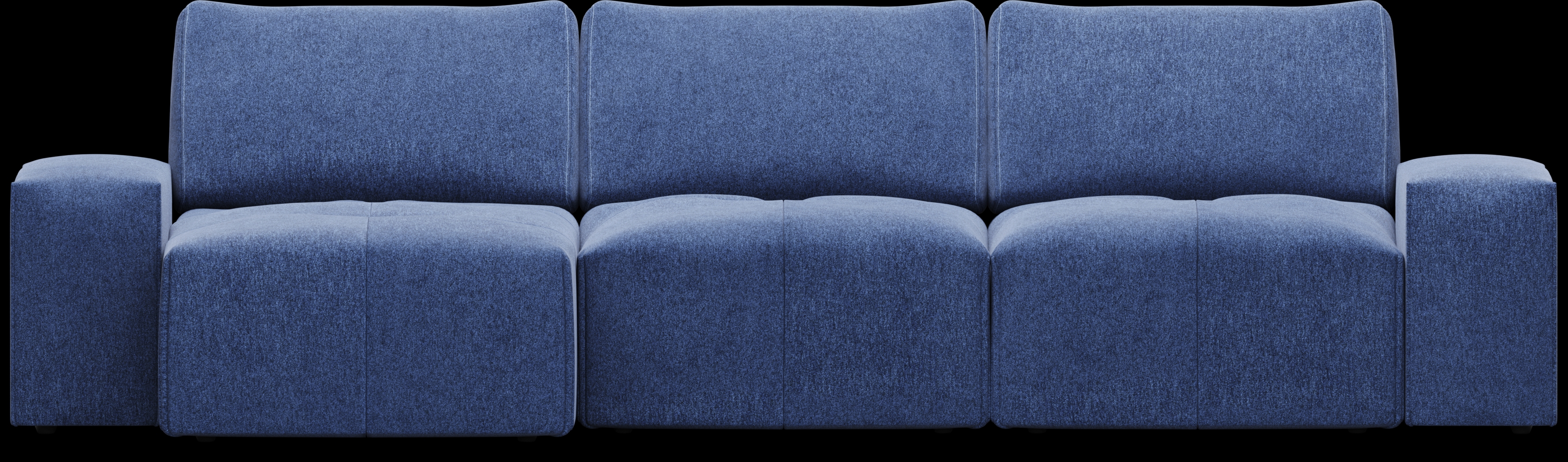 Laney Blue 3 Pc Sectional - Thumbnail - Image 3