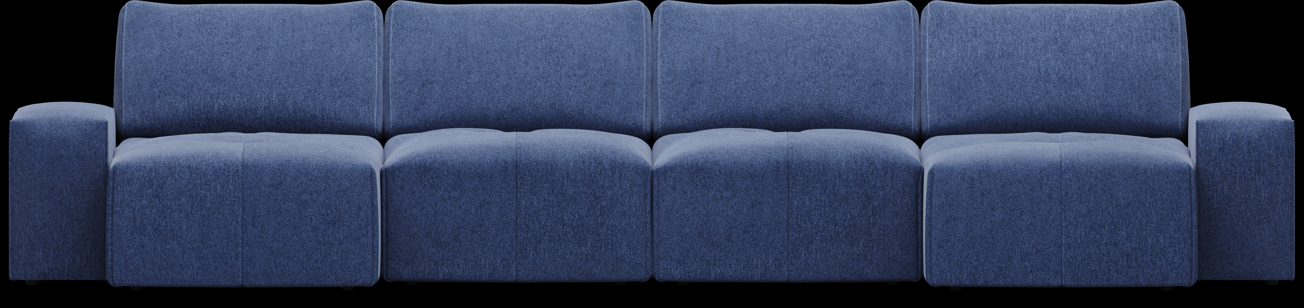 Laney Blue 4 Pc Sectional - Thumbnail - Image 3