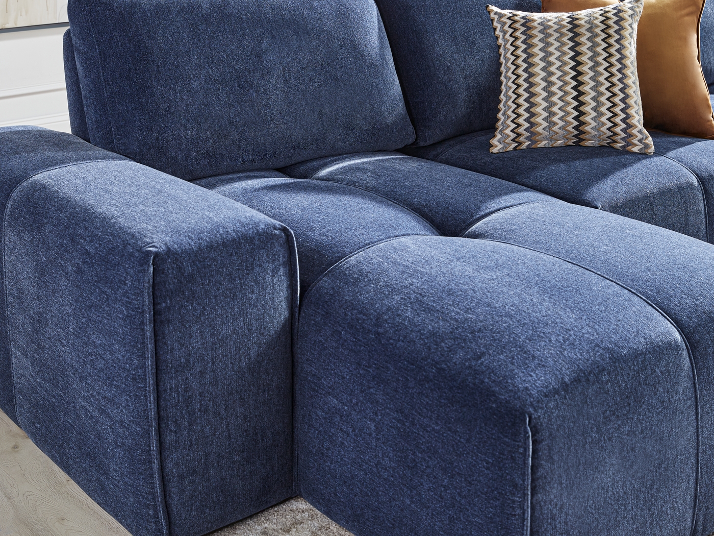 Laney Blue 4 Pc Sectional - Thumbnail - Image 4