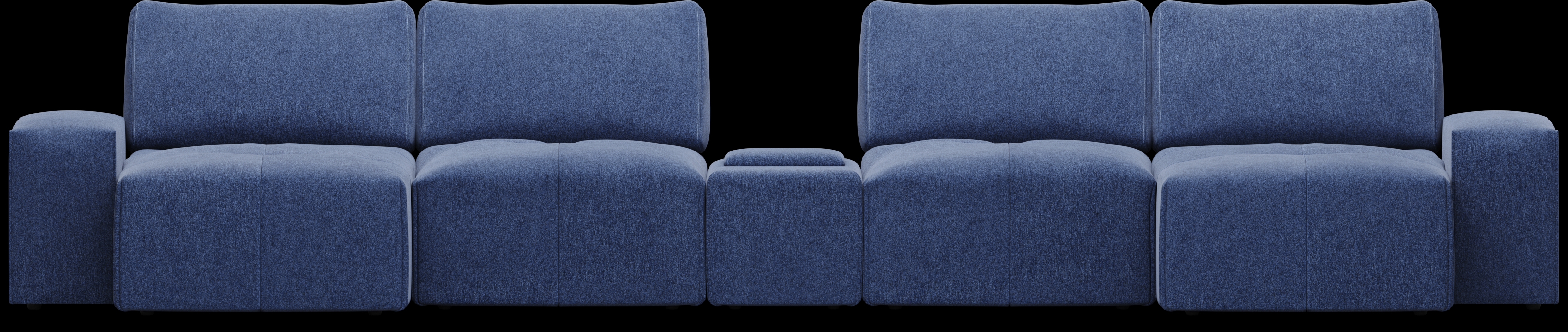 Laney Blue 5 Pc Sectional - Thumbnail - Image 3