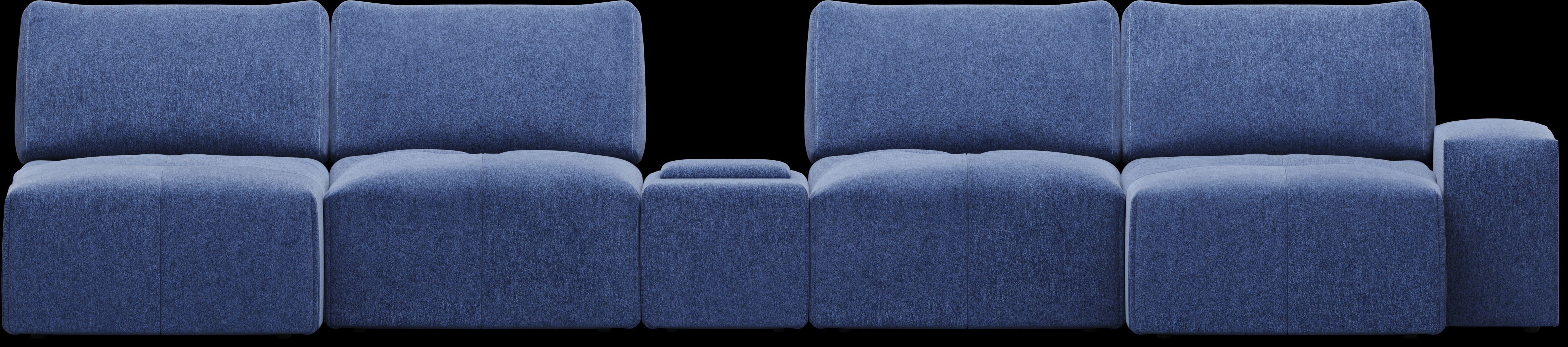 Laney Blue 5 Pc Sectional - Thumbnail - Image 3