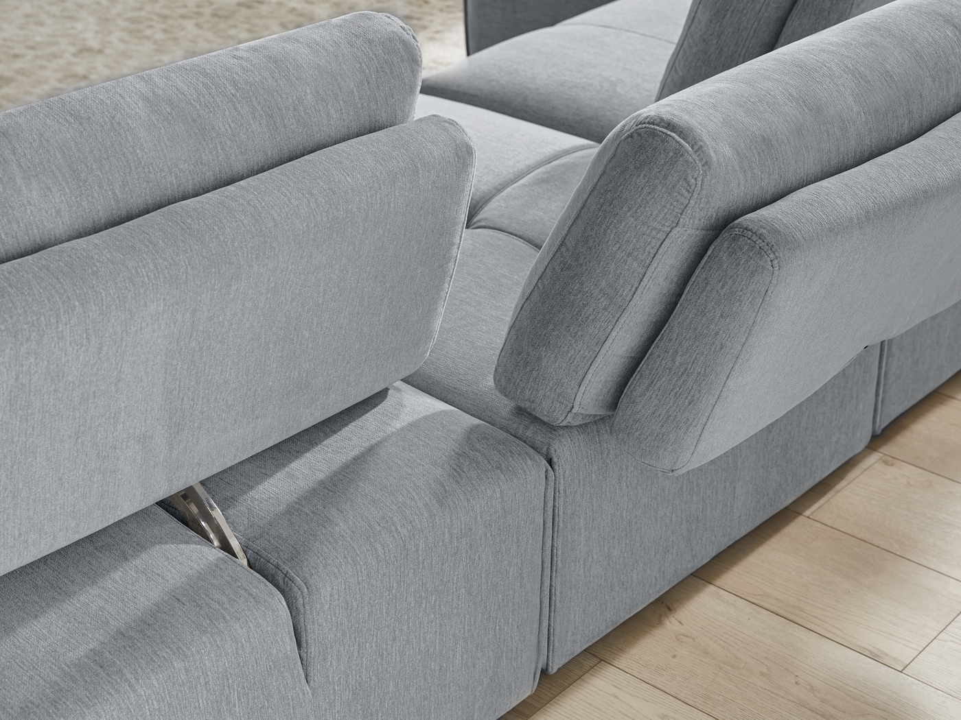 Laney Gray 3 Pc Sectional - Thumbnail - Image 4