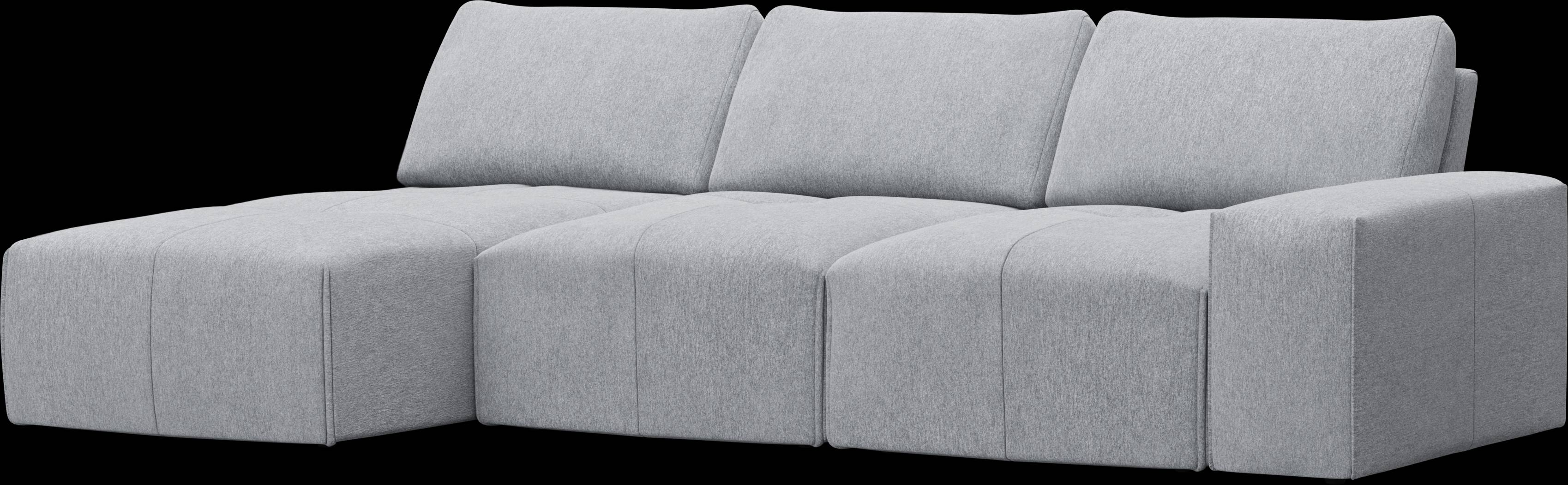 Laney Gray 3 Pc Sectional - Thumbnail - Image 1