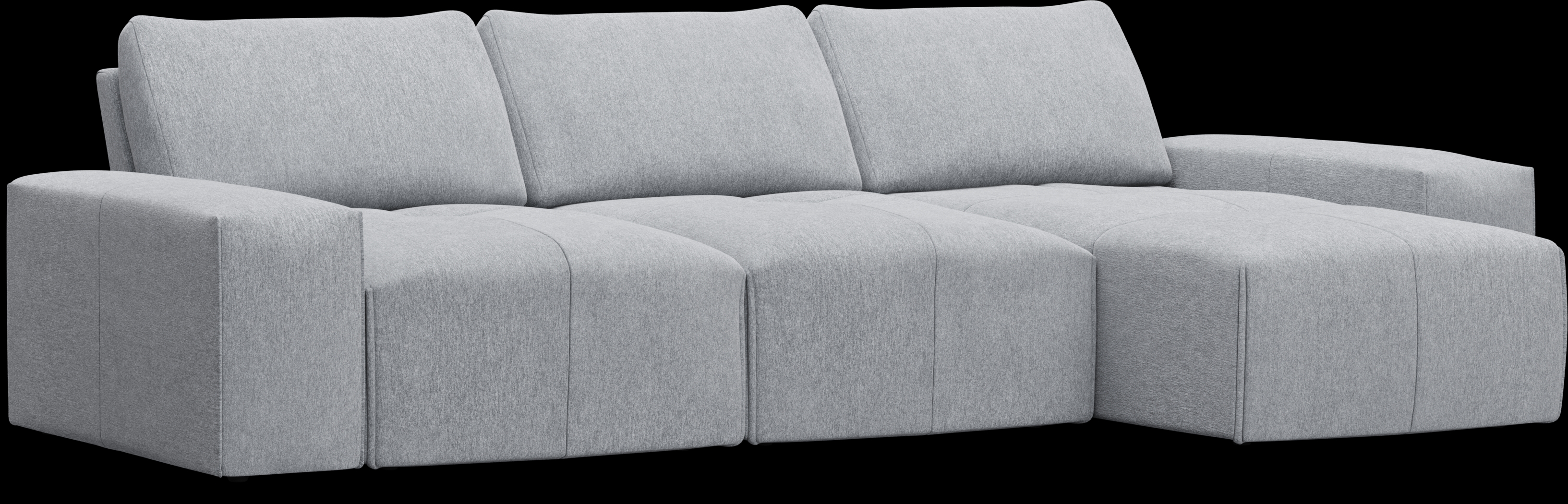 Laney Gray 6 Pc Sectional Living Room - Thumbnail - Image 2