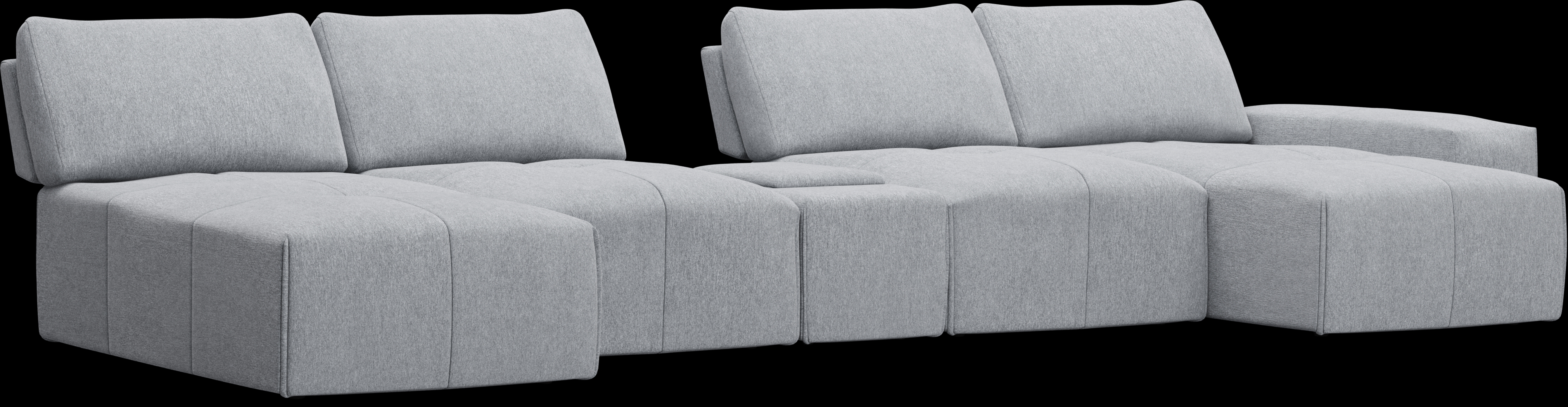 Laney Gray 5 Pc Sectional - Thumbnail - Image 1