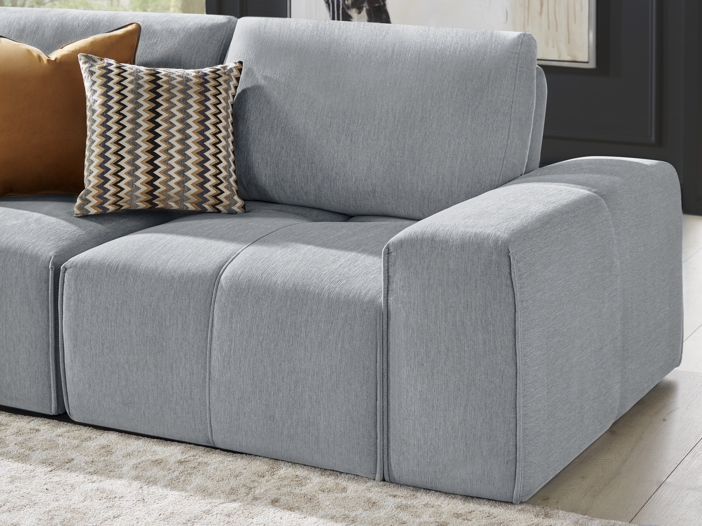 Laney Gray 5 Pc Sectional - Thumbnail - Image 4