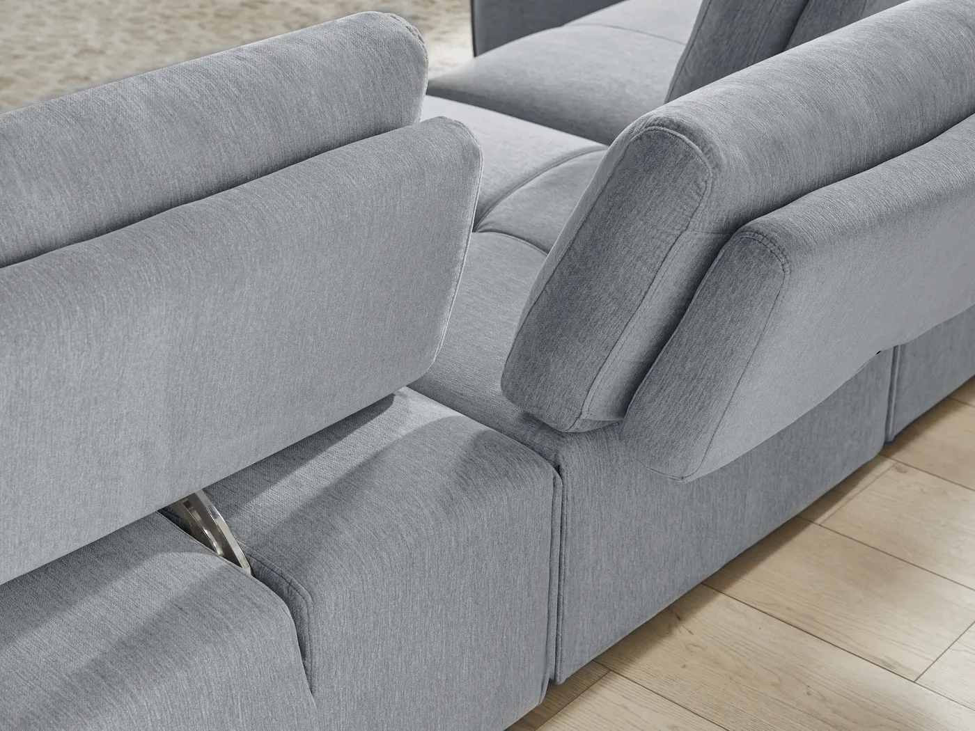 Laney Gray 6 Pc Sectional - Image 6