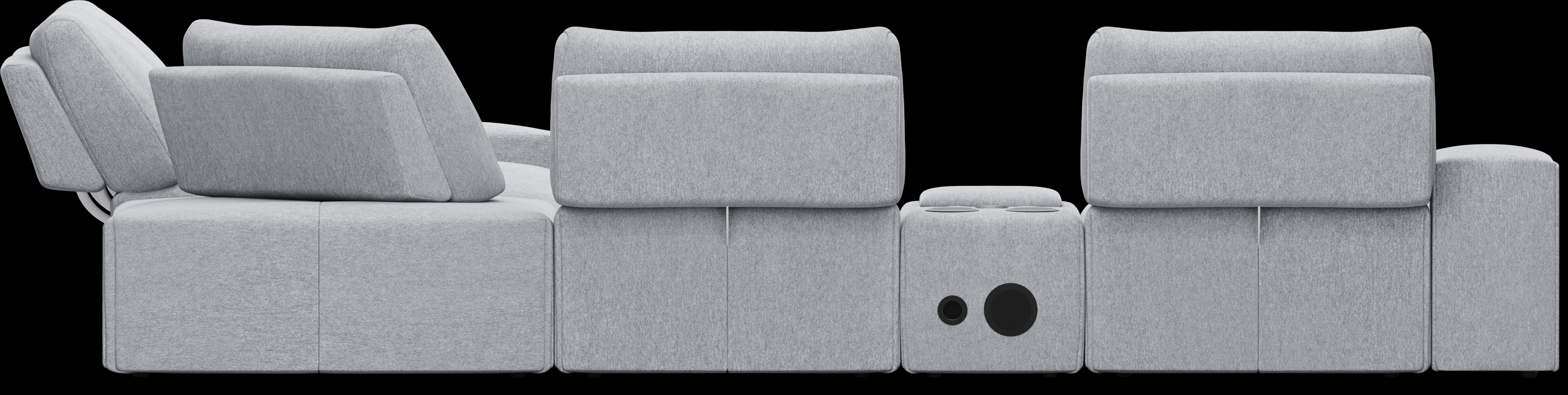 Laney Gray 6 Pc Sectional - Thumbnail - Image 4