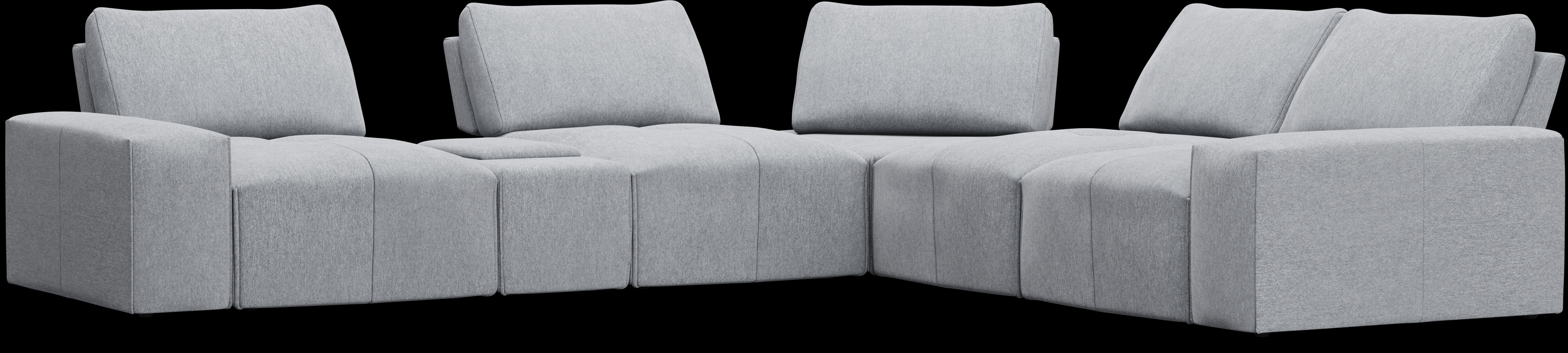 Laney Gray 6 Pc Sectional - Thumbnail - Image 1