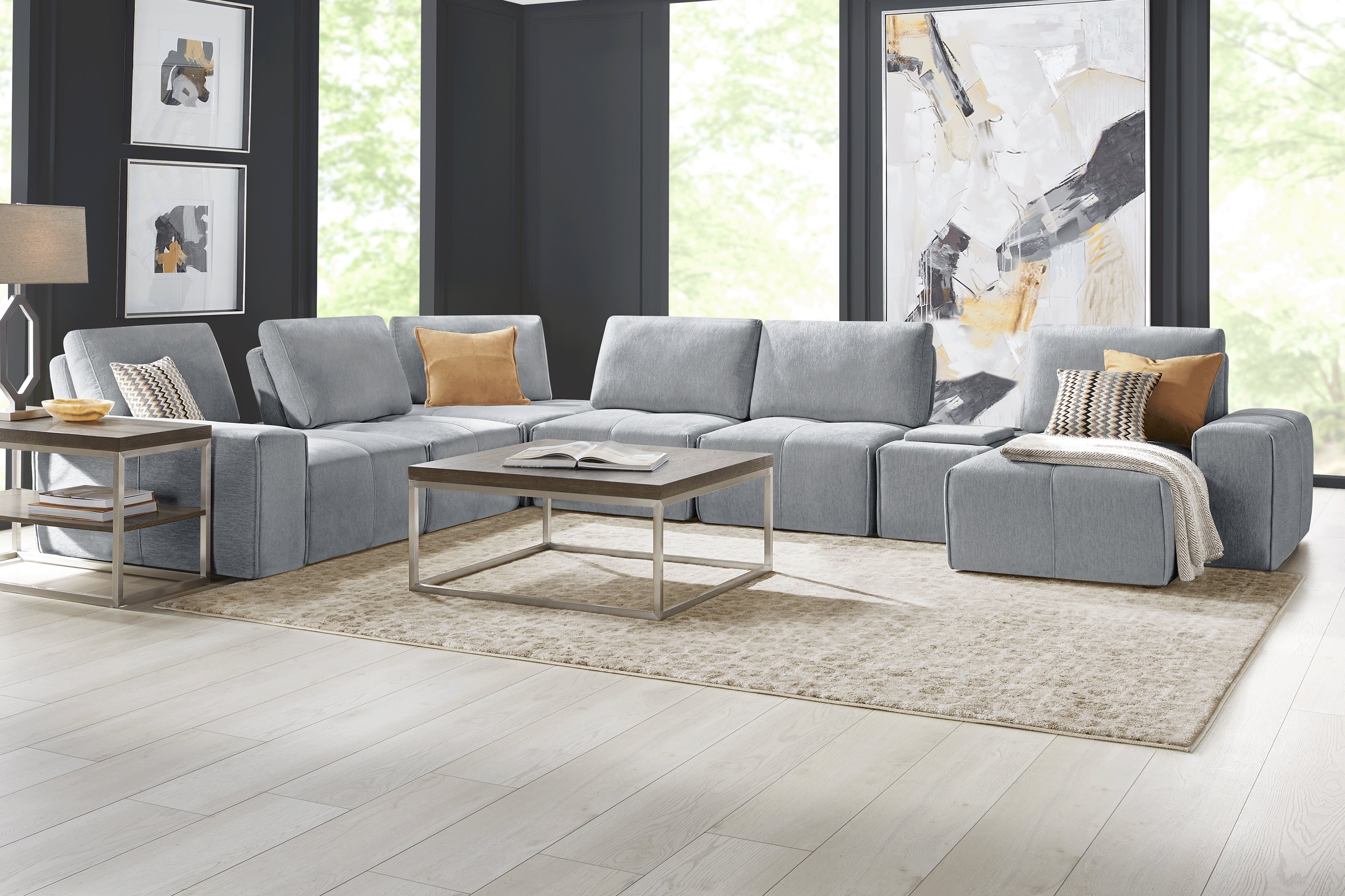 Laney Gray 7 Pc Sectional - Thumbnail - Image 2