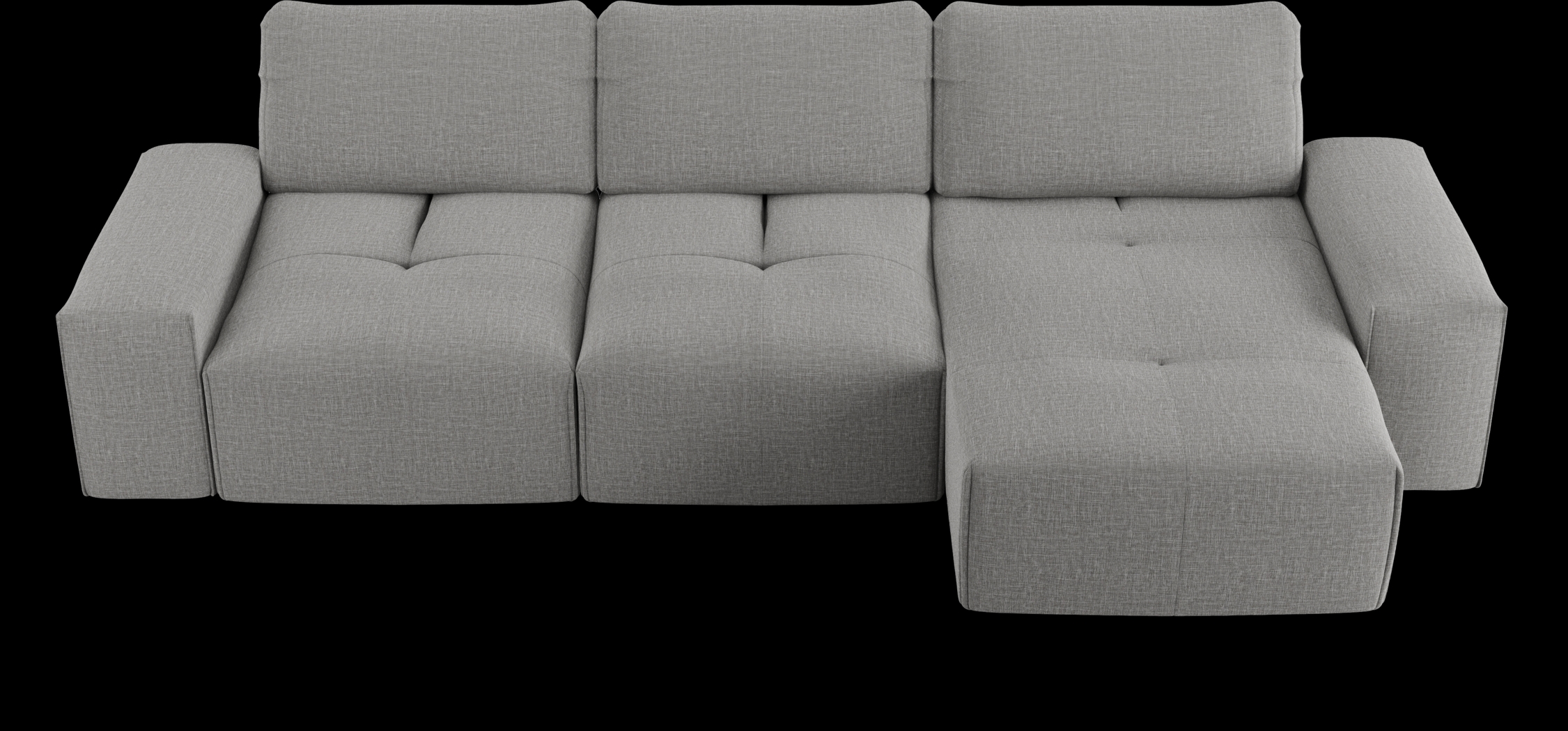 Laney Park Dark Gray 3 Pc Sectional - Thumbnail - Image 4