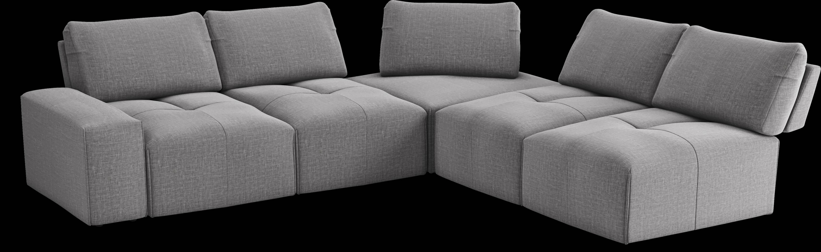 Laney Park Dark Gray 5 Pc Sectional - Thumbnail - Image 1
