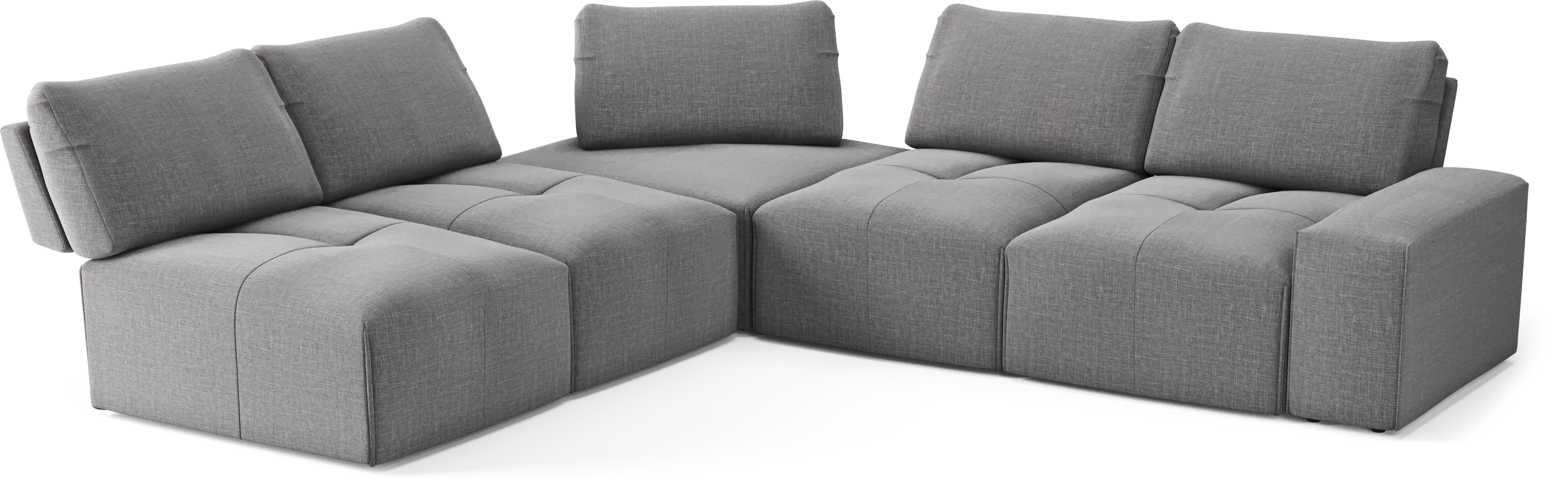Laney Park Dark Gray 5 Pc Sectional - Thumbnail - Image 1