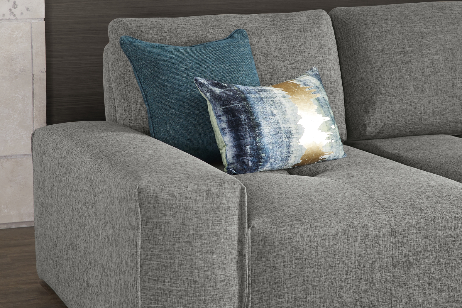 Laney Park Dark Gray 9 Pc Sectional Living Room - Thumbnail - Image 4