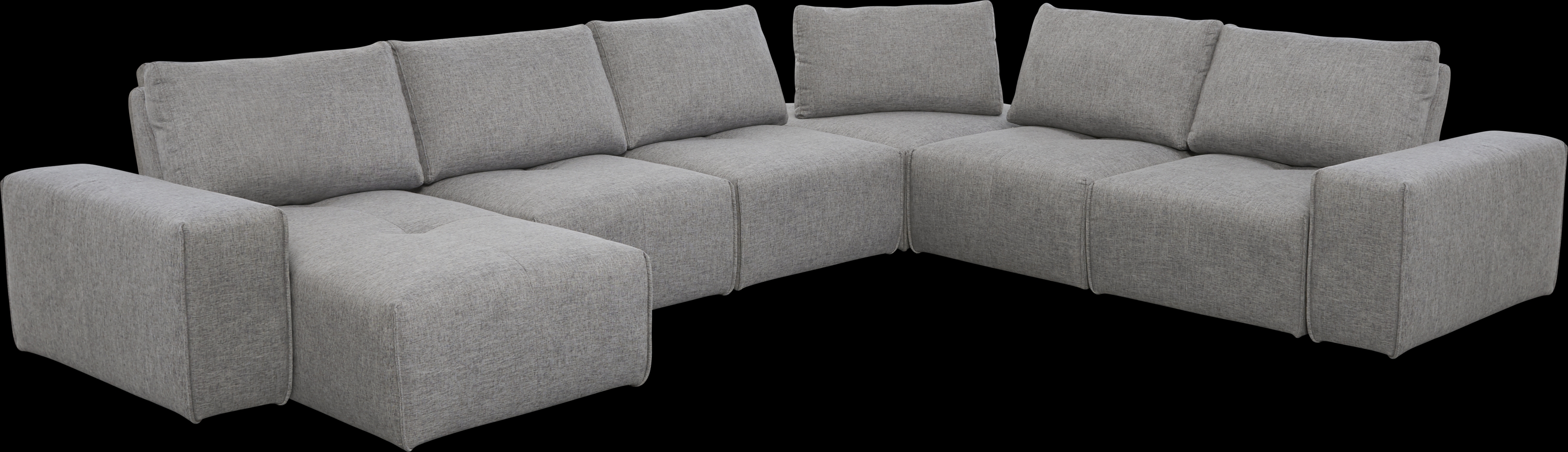 Laney Park Dark Gray 6 Pc Sectional - Thumbnail - Image 1