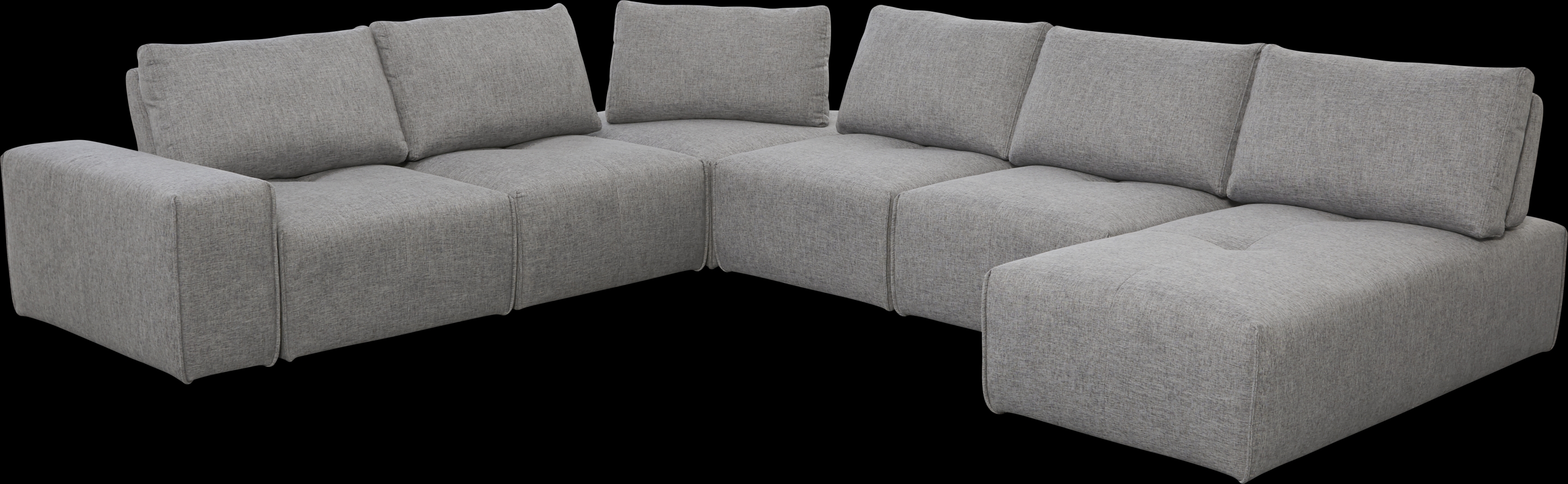 Laney Park Dark Gray 6 Pc Sectional - Thumbnail - Image 1