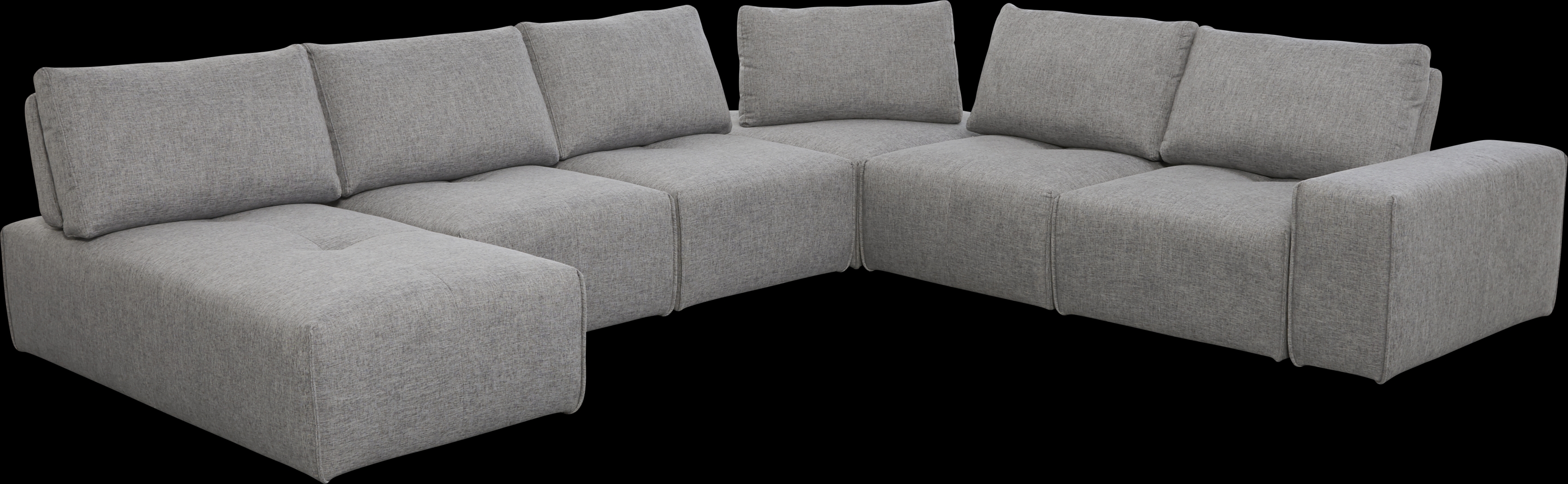 Laney Park Dark Gray 6 Pc Sectional - Thumbnail - Image 1