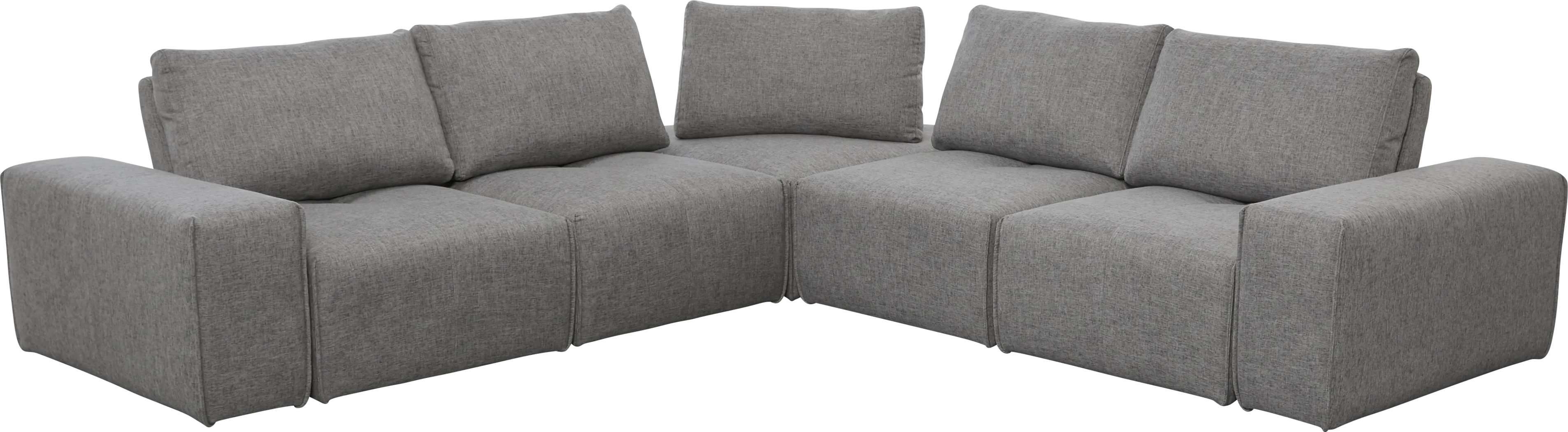 Laney Park Dark Gray 7 Pc Sectional - Thumbnail - Image 1
