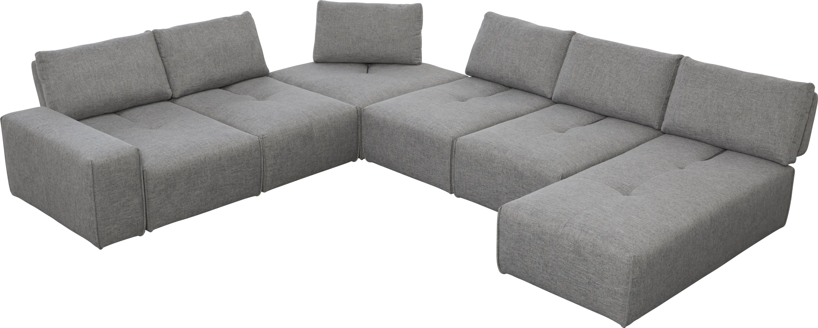 Laney Park Dark Gray 7 Pc Sectional - Thumbnail - Image 3