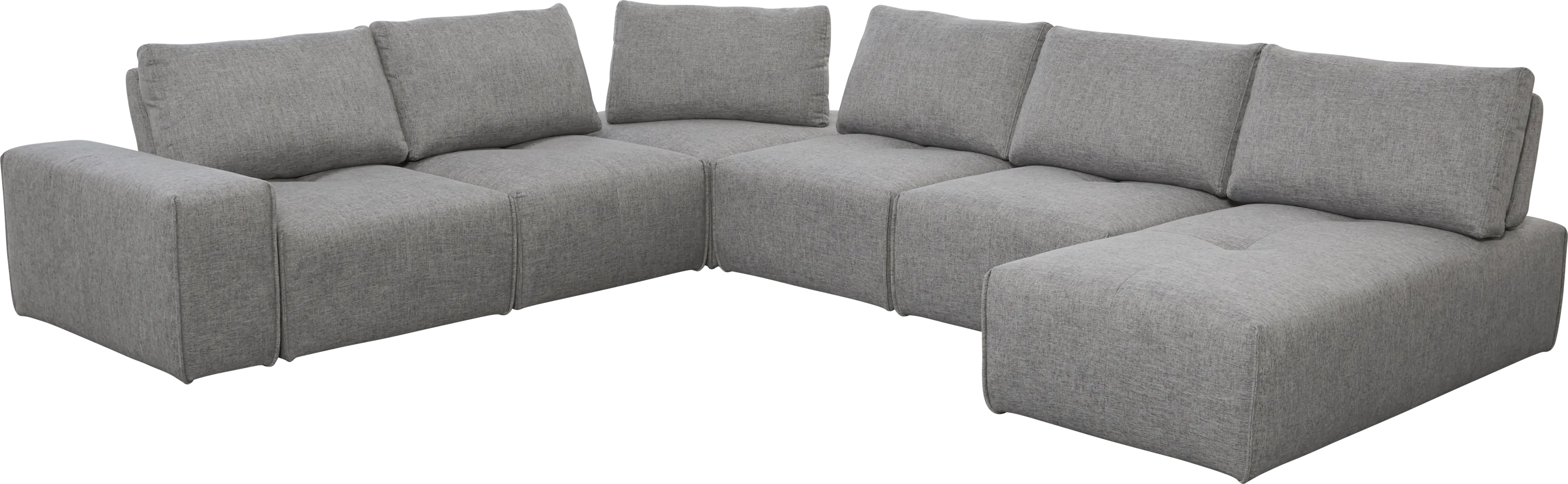 Laney Park Dark Gray 7 Pc Sectional - Thumbnail - Image 1