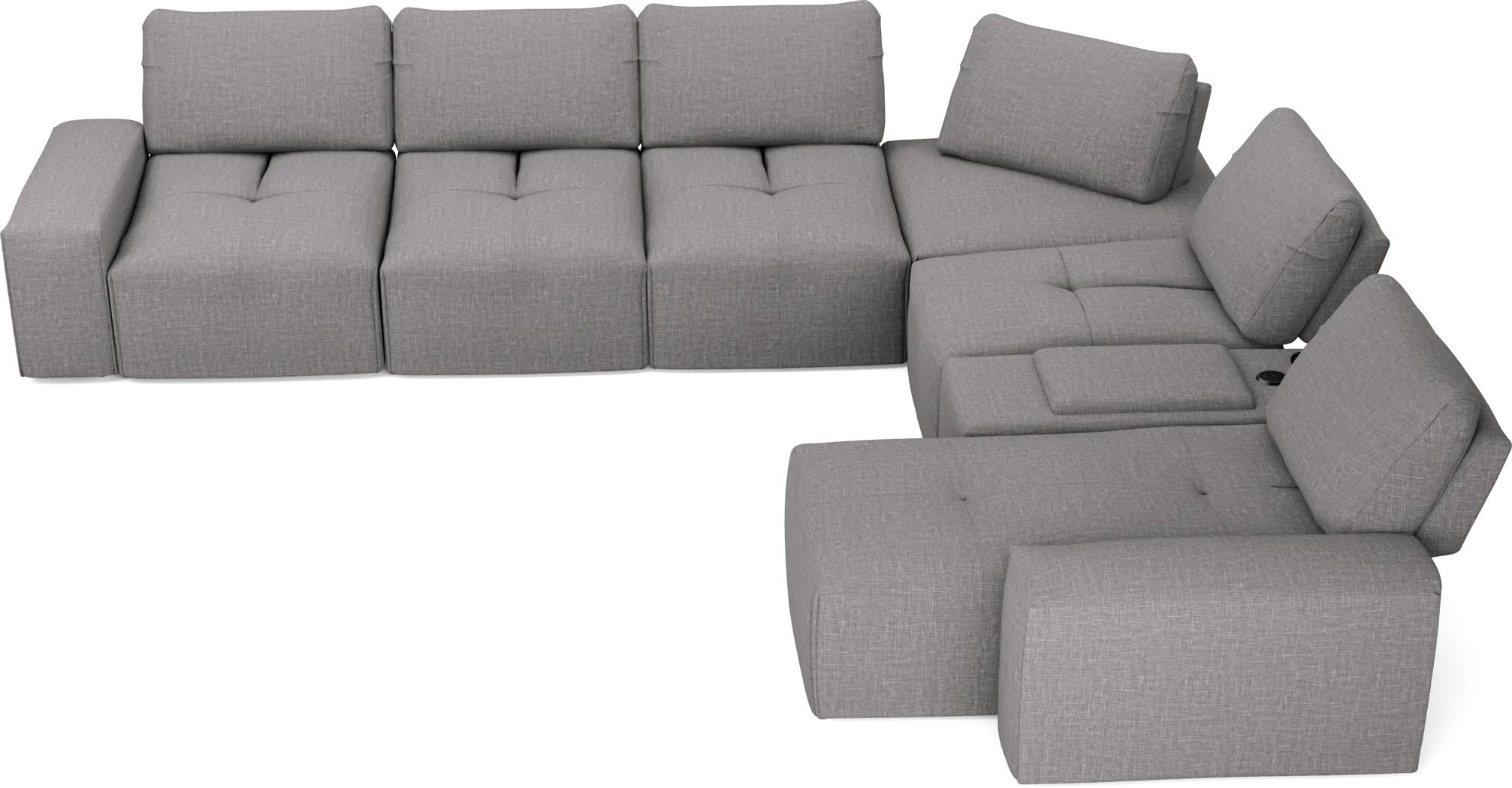 Laney Park Dark Gray 7 Pc Sectional - Image 5