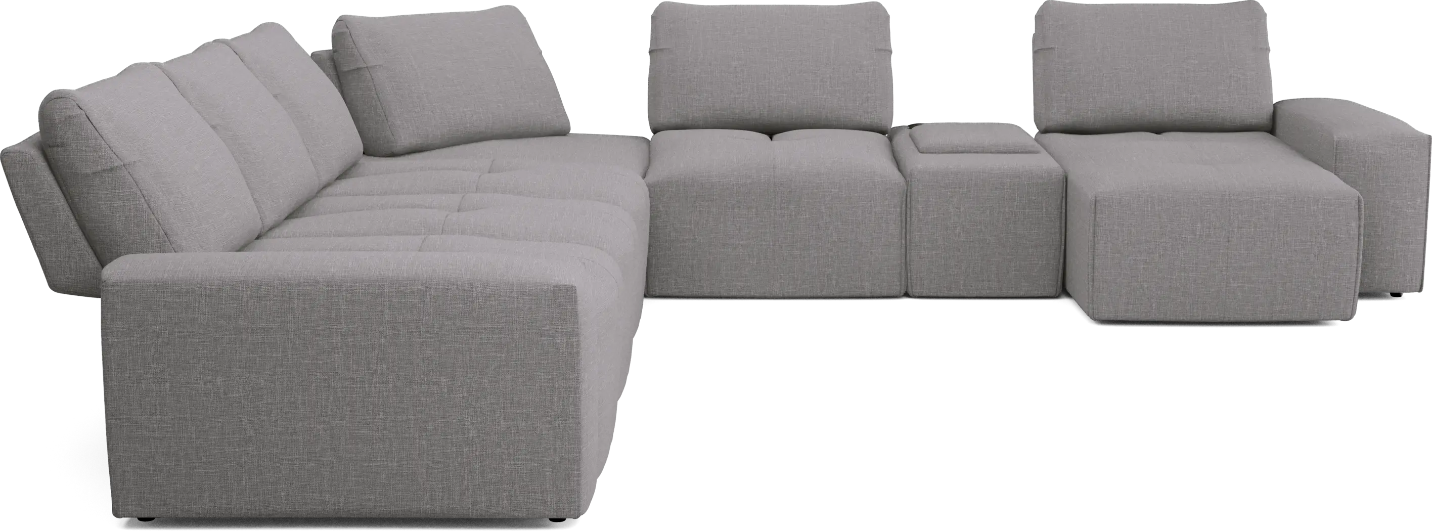 Laney Park Dark Gray 7 Pc Sectional - Image 6
