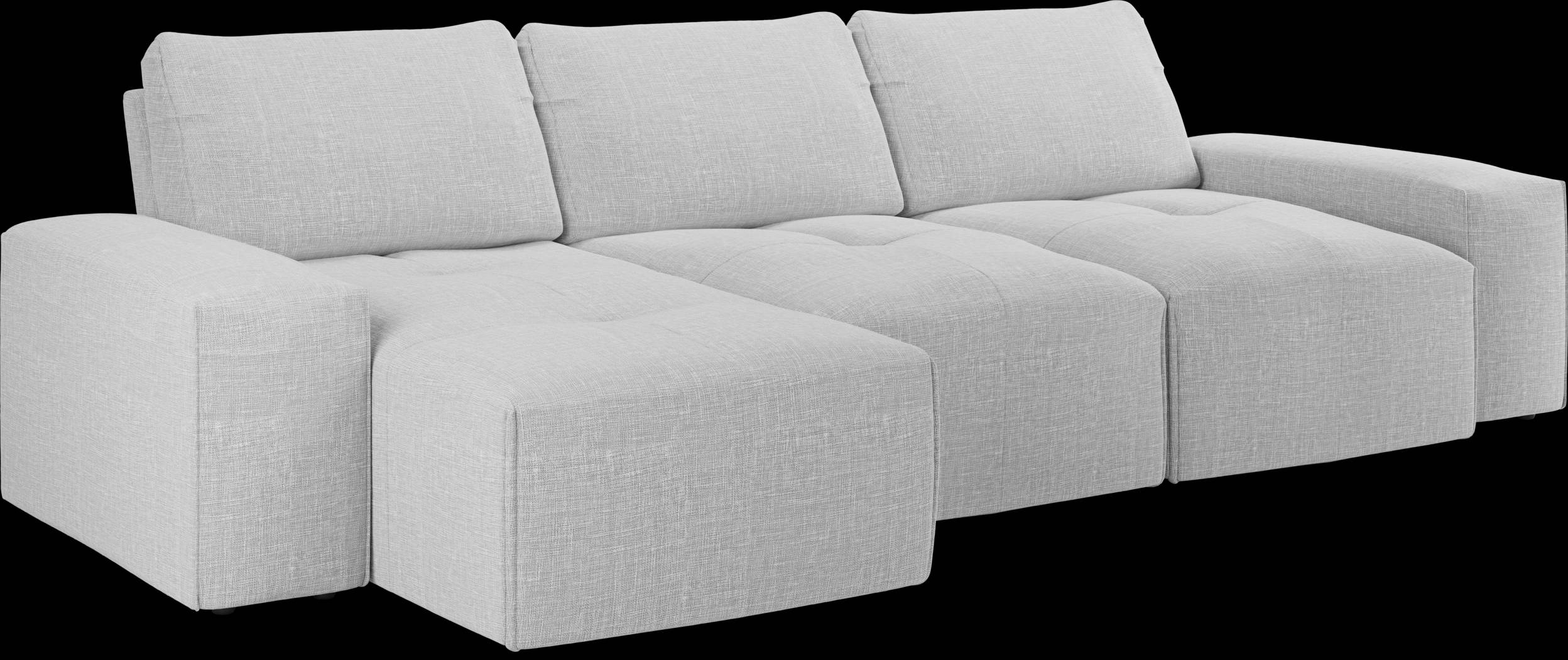 Laney Park Light Gray 3 Pc Sectional - Thumbnail - Image 3