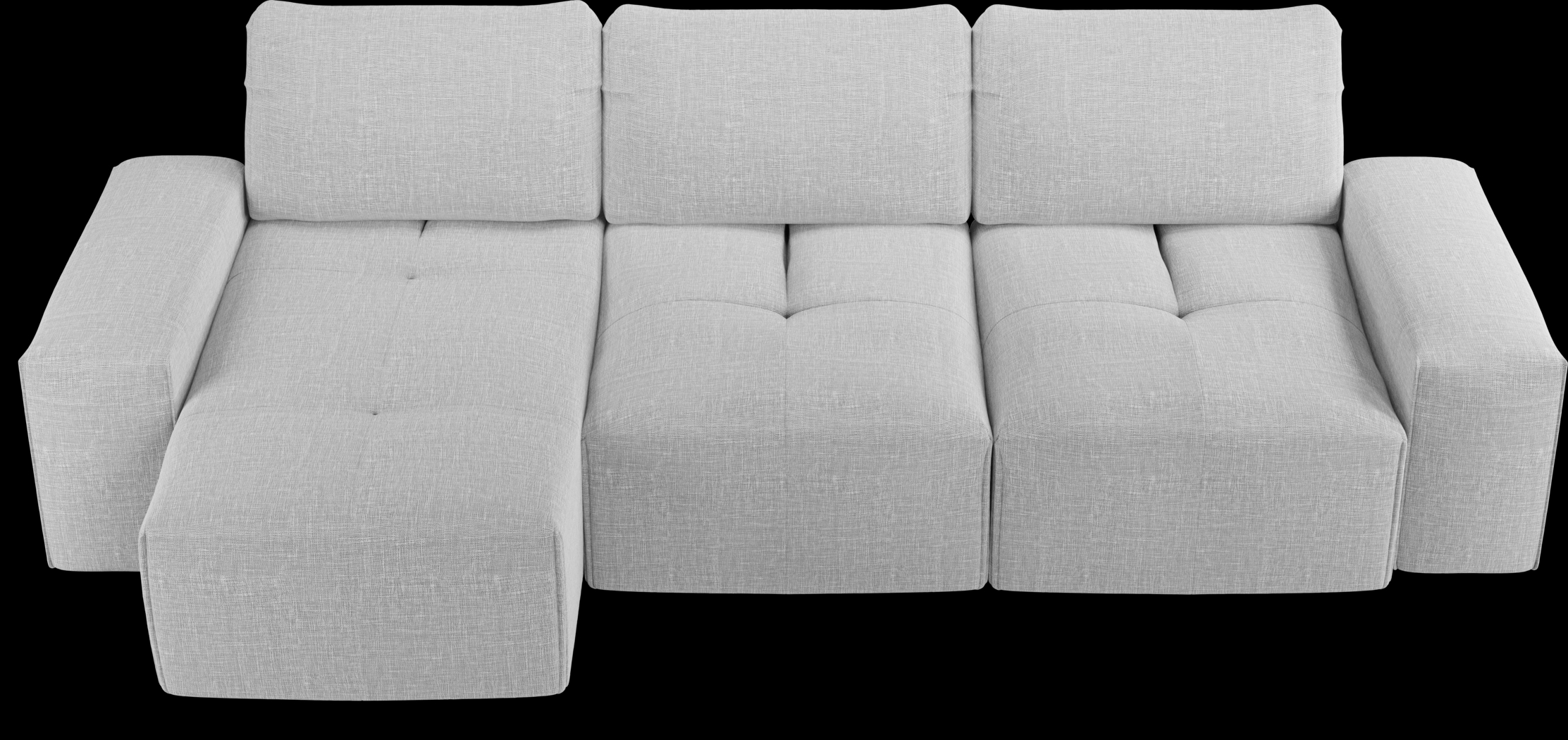Laney Park Light Gray 3 Pc Sectional - Thumbnail - Image 4