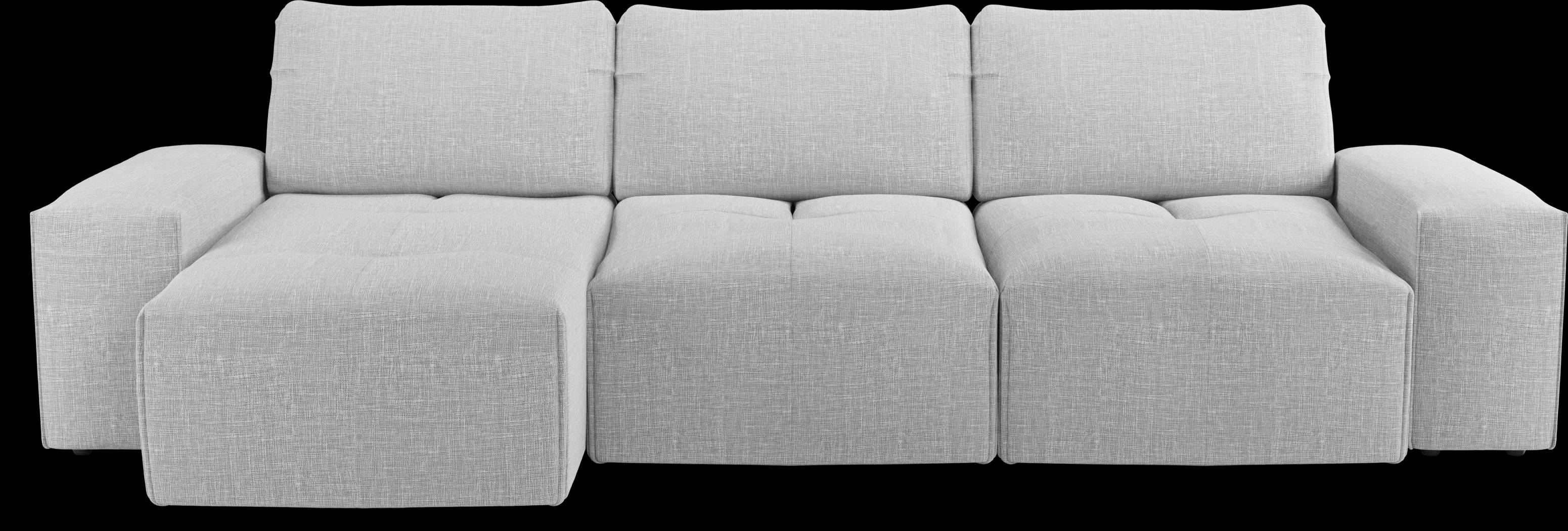 Laney Park Light Gray 3 Pc Sectional - Thumbnail - Image 1
