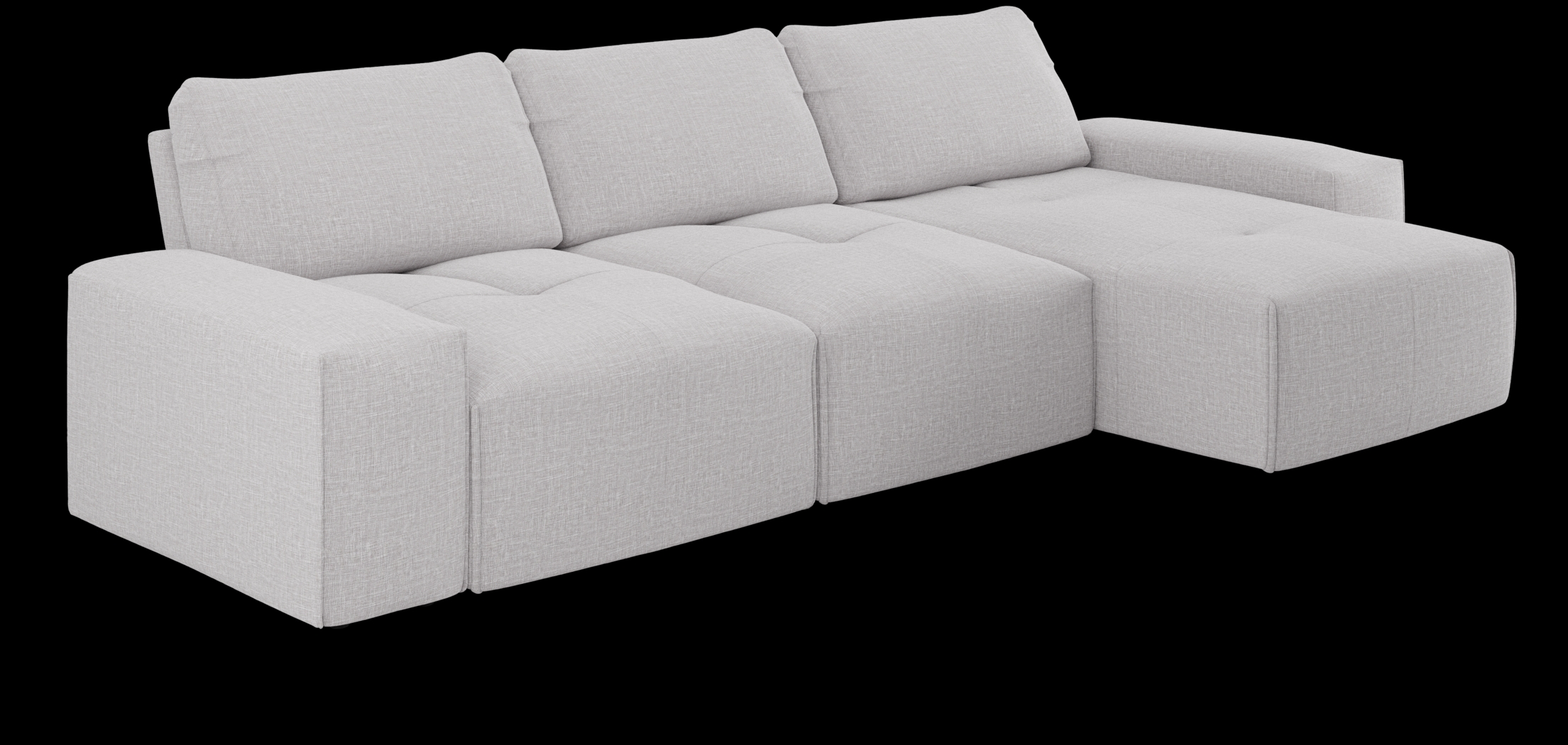 Laney Park Light Gray 3 Pc Sectional - Thumbnail - Image 3