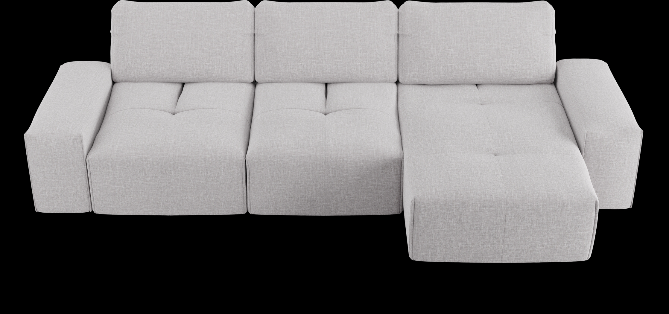 Laney Park Light Gray 3 Pc Sectional - Thumbnail - Image 4