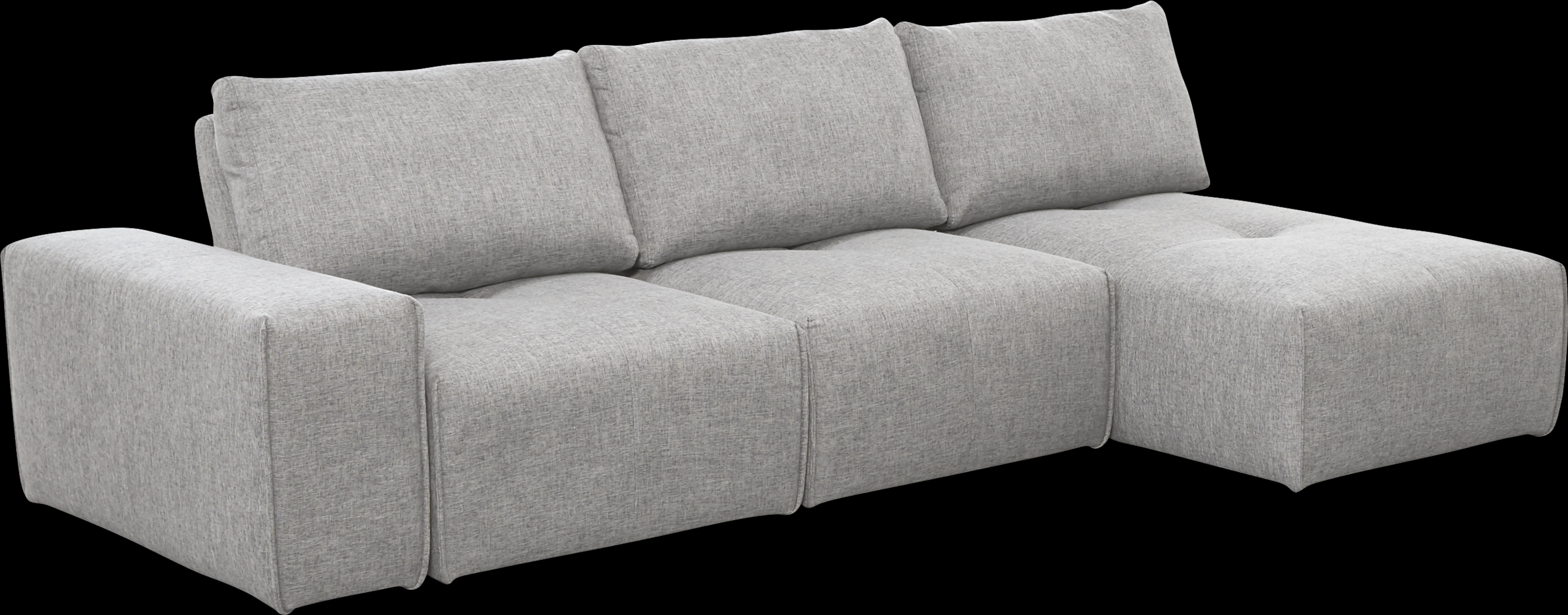 Laney Park Light Gray 4 Pc Sectional - Thumbnail - Image 1