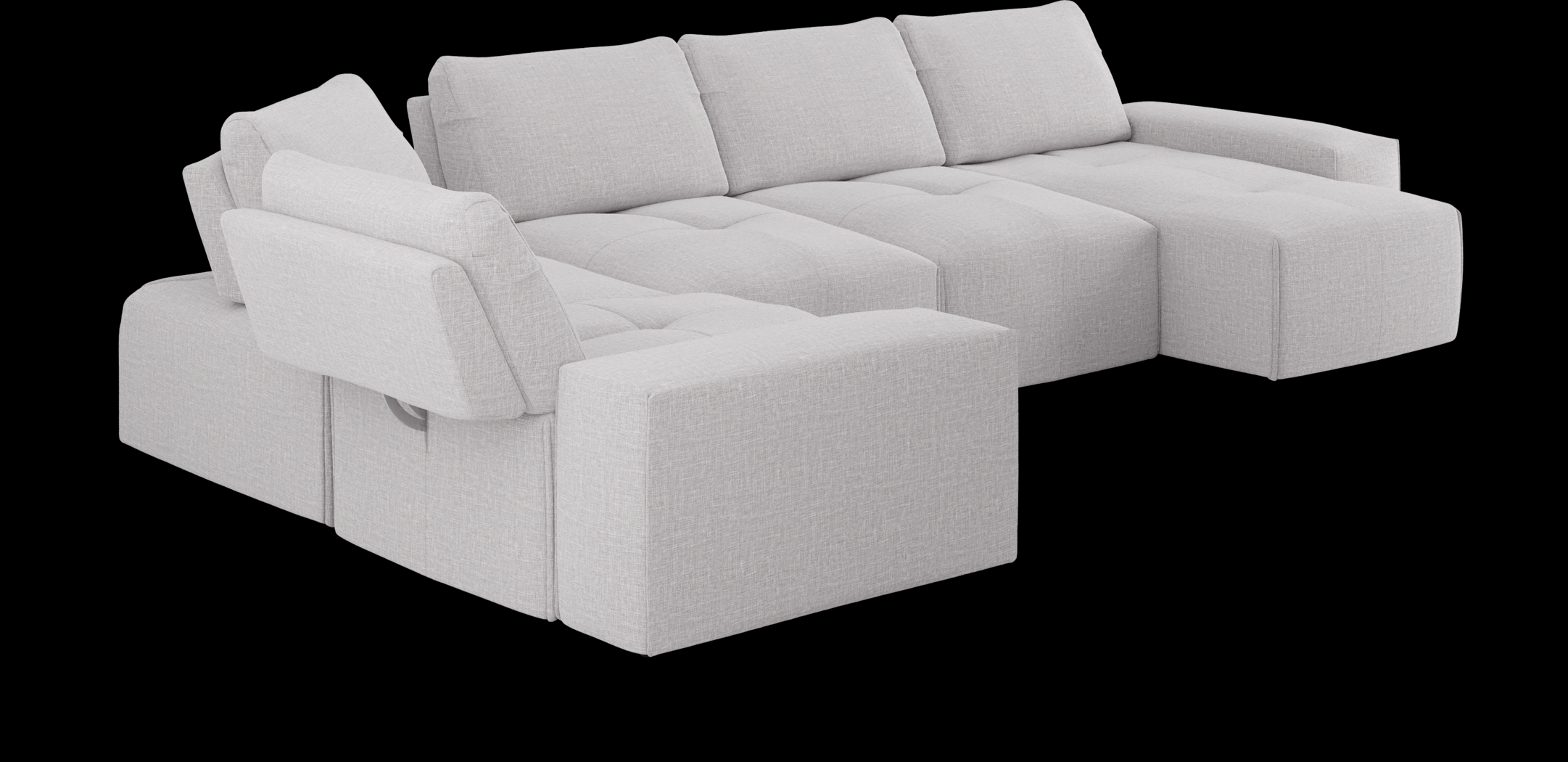 Laney Park Light Gray 6 Pc Sectional - Thumbnail - Image 3