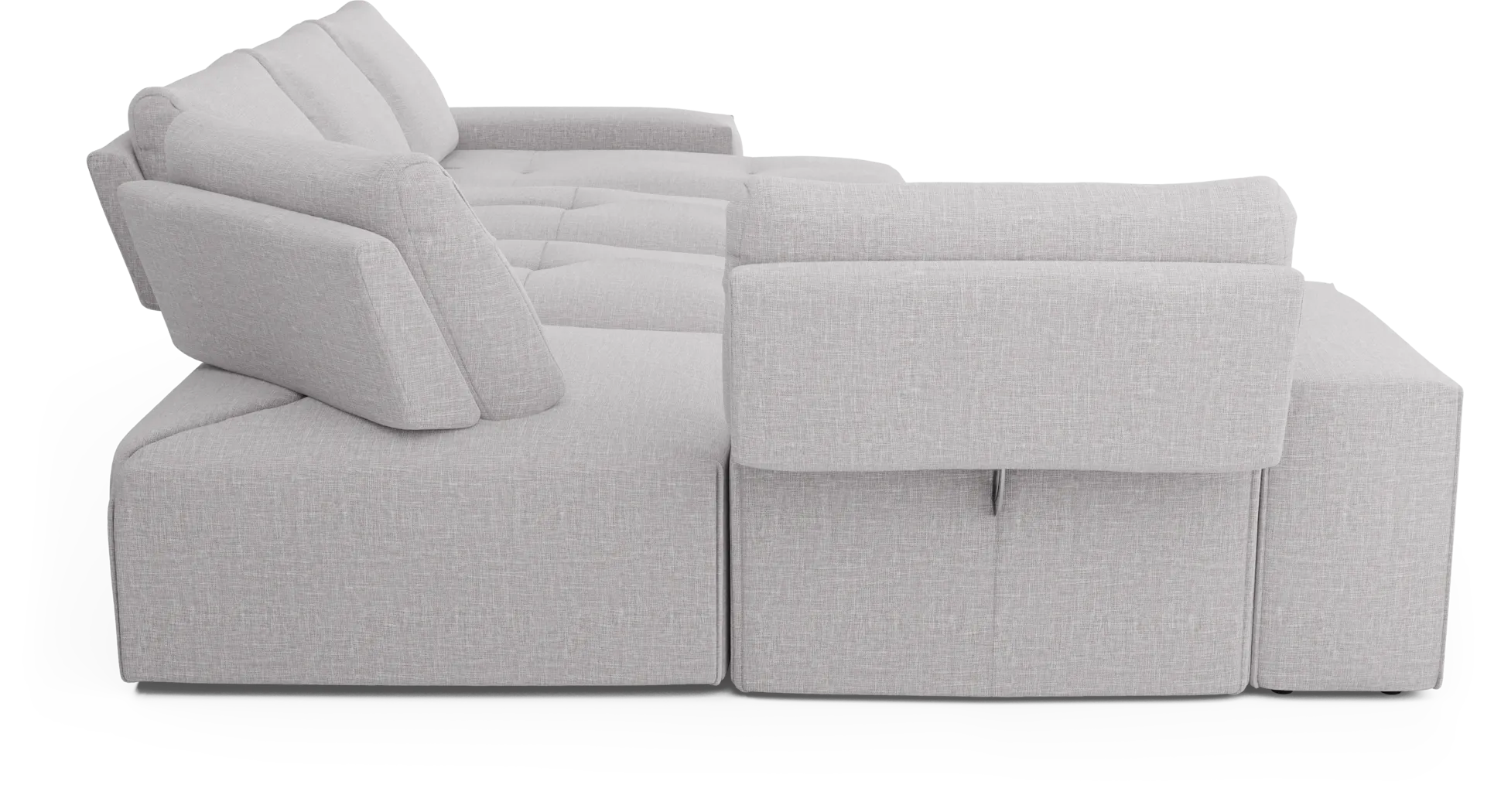 Laney Park Light Gray 6 Pc Sectional - Image 5