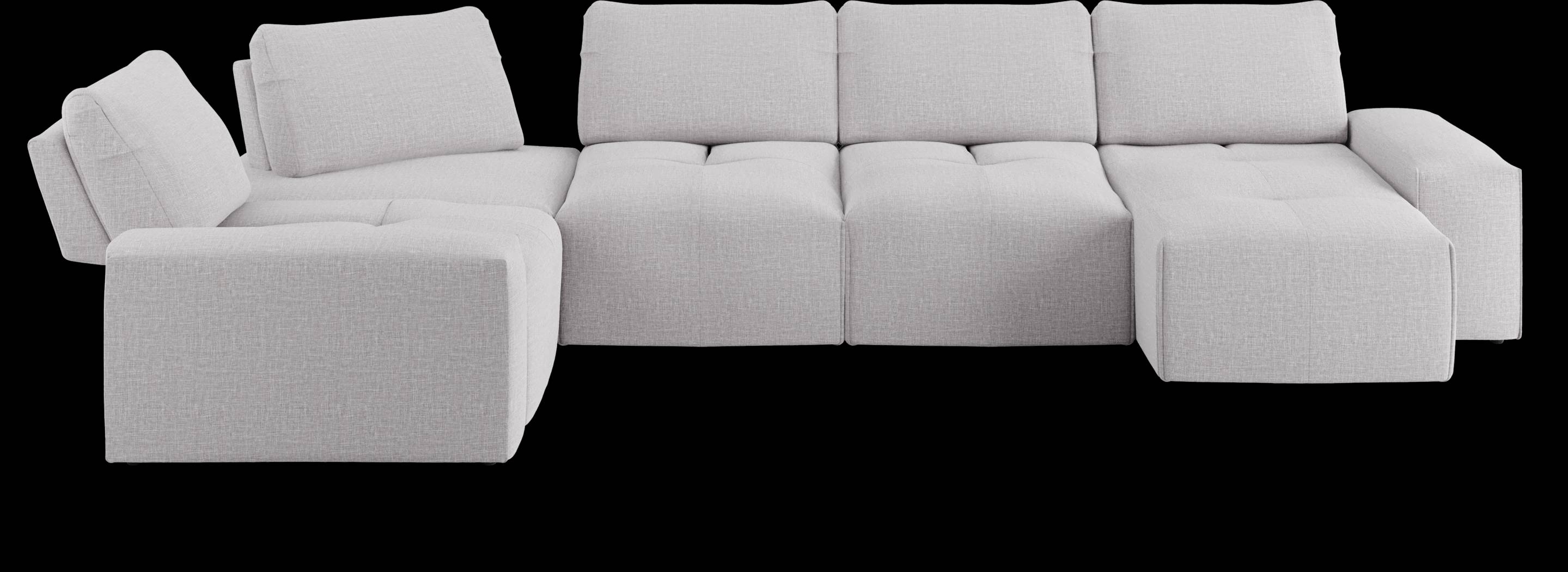 Laney Park Light Gray 6 Pc Sectional - Thumbnail - Image 1