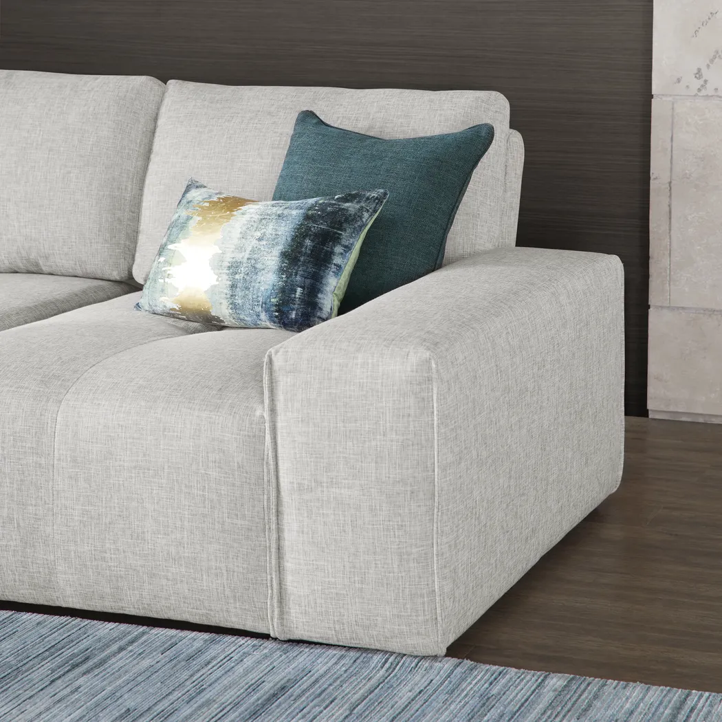 Laney Park Light Gray 6 Pc Sectional - Image 5